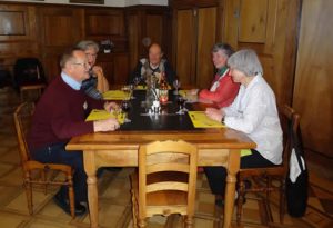 Beim Mittagessen