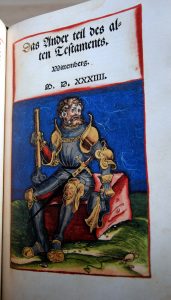 Was ist das "Ander teil des alten Testaments"? 
Alles, was nach den 5 Büchern Mose noch kommt.